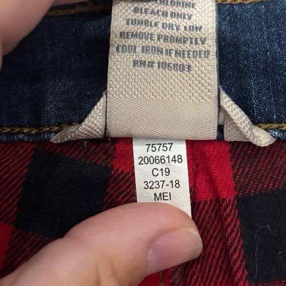 Duluth Trading Co Daily Denim Flannel Lined Straight Leg Jeans - Picture 11 of 11